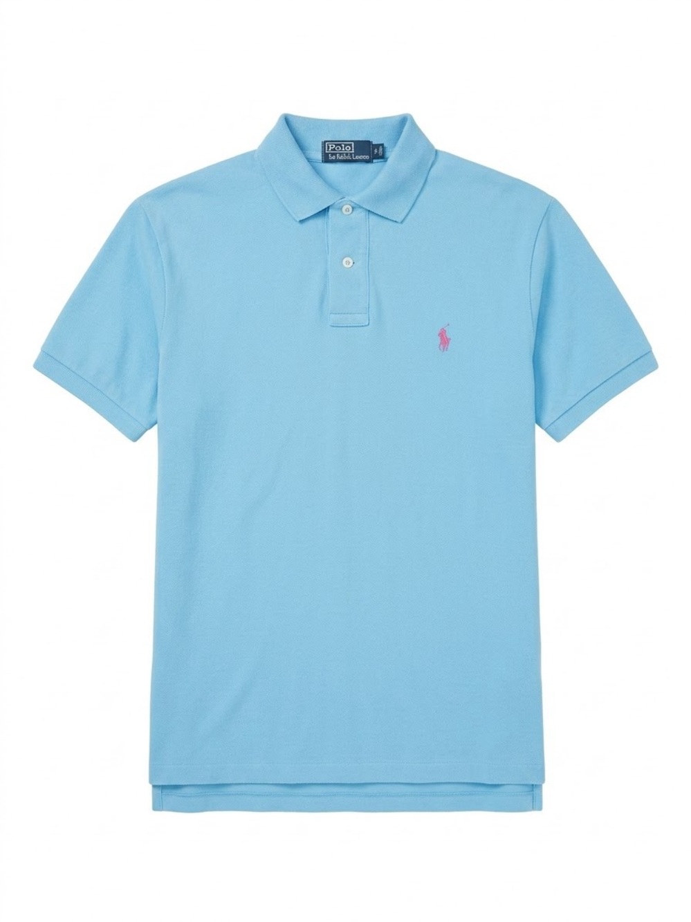 Ralph Lauren Sky Blue Polo with Pink Pony